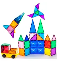 Comprar Bloques De Construcción Magnéticos 63 Pzs (kit Armar Carro)