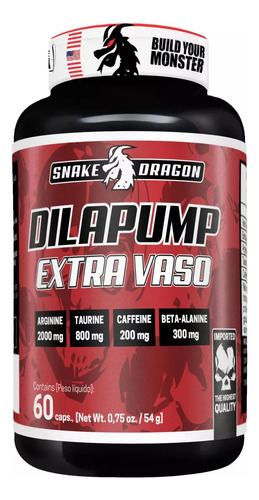 Dilapump Vasodilator, Pote 60 Cáps Sabor Sem Sabor
