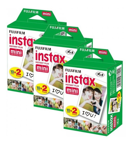 Película Fotográfica Instantánea Twin Pack 60 Cámaras Instax