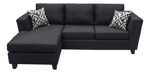 Sala Esquinera Caprice Modular Izquierda O Derecha Color Negro