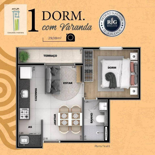 Imagem 16 de 16 de Apartamento Com 2 Dormitórios À Venda, 48 M² Por R$ 345.000,00 - Vila Paulicéia - São Paulo/sp - Ap1657