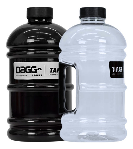 Kit 2 Garrafas Galão De Água Dagg Tank 2l Academia Treino
