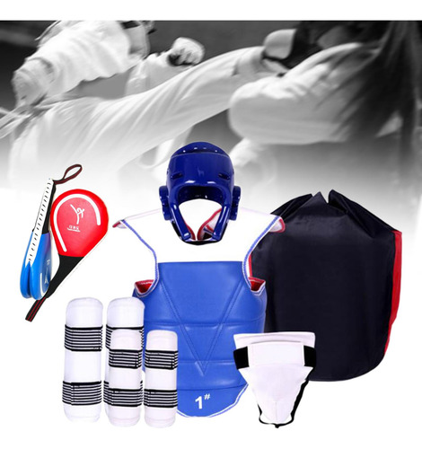 Equipo De Protección De Taekwondo De 6 130 A 150 Cm Azul