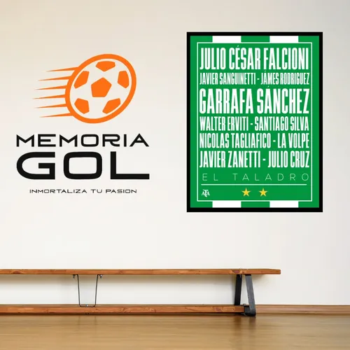 Cuadro Camiseta Futbol Banfield Ideal Regalo Taladro Idolos