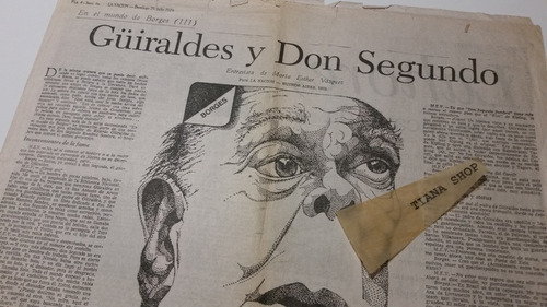 Clipping 1979_jorge Luis Borges: Nota A Maria Esther Vázquez