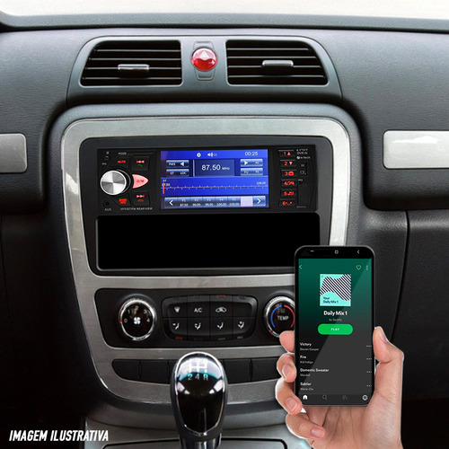 Rádio C/ Tela + Câmera 360° + Sensor Ré Grafite Corolla 2020