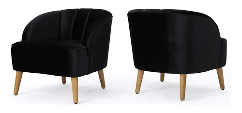 Christopher Knight Home Amaia Modern Velvet Club Chairs, Jue