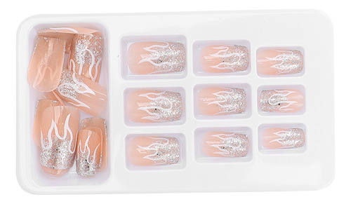 Juego De Puntas De Uñas Postizas 24 Uds. Cubierta