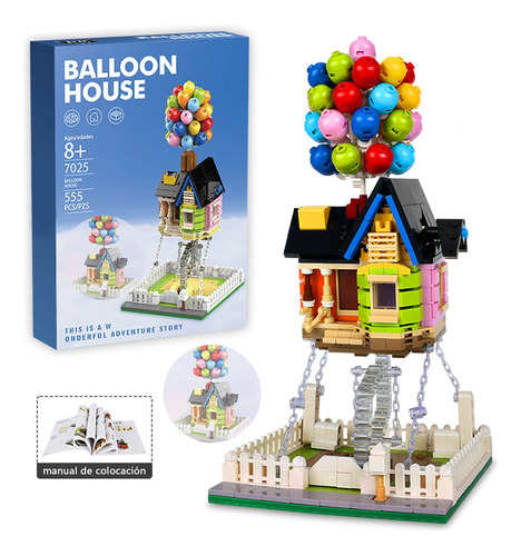 Kit De Construcción Flying Balloon Casas Building 635 Piezas