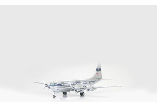 Hobby Master Pan American B377 Stratocruiser 1/200 Diecast Plateado (Usado)