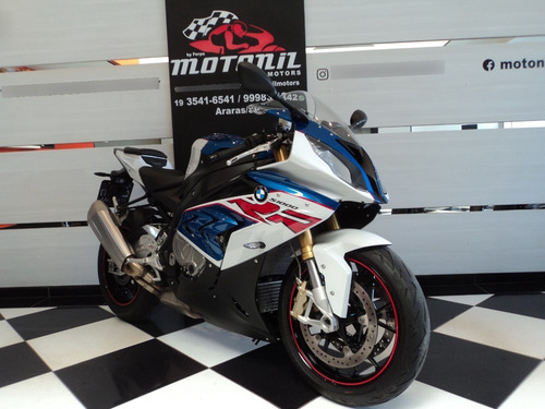 Imagem 3 de 9 de Bmw S 1000 Rr Branca Tricolor 2018