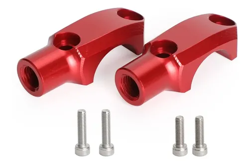 Bridge Support Block Mirror Handlebar Clamp Red | Frete grátis