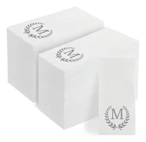 Comprar Servilletas Desechables Con Monograma Letra M Para Eventos