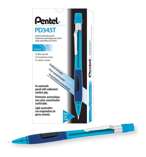 Pentel - Portaminas Recargable (plastico, Setx12, 0.5mm) 
