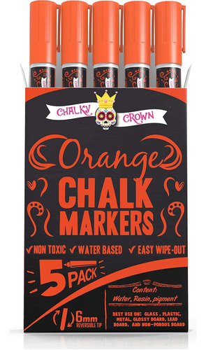 Marcadores Chalky Crown Set 5 U Orange