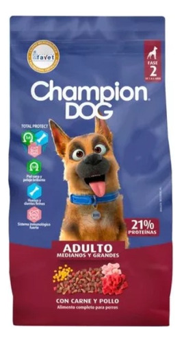 Champion Dog Adulto 18kg. Despacho Gratis!! Santiago
