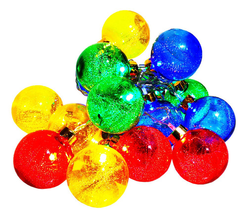 Luces Para Navidad Esferas Navideñas Elige Color 2.7m Luces Rgb Multicolor