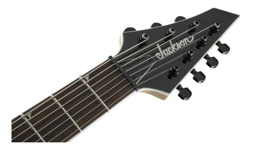 Guitarra elétrica Jackson JS Series JS32-7 DKA HT dinky de choupo snow white brilhante com diapasão de amaranto
