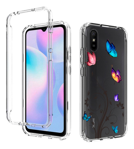 Protector Rígido Xiaomi Redmi 9a/9at Transparente Diseño M