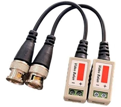 Par Video Balun Pasivo Hd Conexión De Utp A Bnc 400m Blister