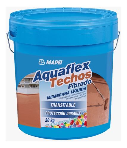 Aquaflex Techo Fibra Blanco 20 Kg Mapei