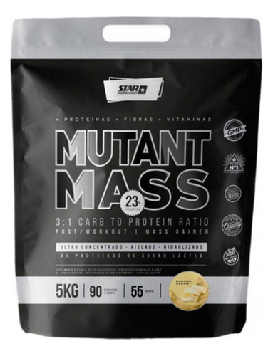 Star Nutrition Proteina Mutant Mass Sabor Banana Pack X 5 Kg