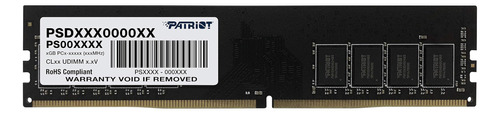 Línea Firma Memoria Patriot Ddr4 4 Gb (1x4 Gb) Udimm 2400