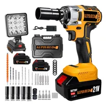 Comprar Llave De Impacto Inalámbrico 600w,llave De Impacto Eléctrica Con Luz De Trabajo Integrada De 16 Led,pistola De Impacto Para Reparaciones Domésticas Y Del Automóvil