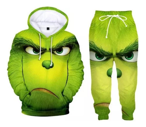 2024 Nuevo Conjunto De Disfraces De Grinch De Navidad