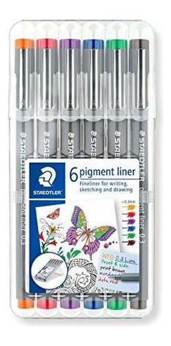 Staedtler Color Pigmento Liner Sketch Juego De 6 03ssb6 03 M