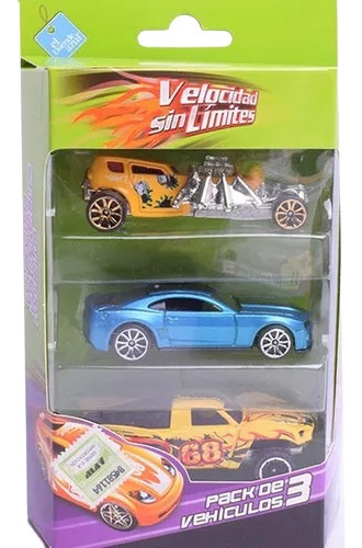 Autos Coleccionable X 3 Escala 1:64  Simil Hot Wheels 6265