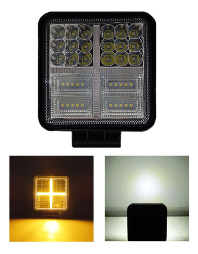 Faro Led Neblinero Pesado 38 Led 108w 12/24v Auto Camion Bus