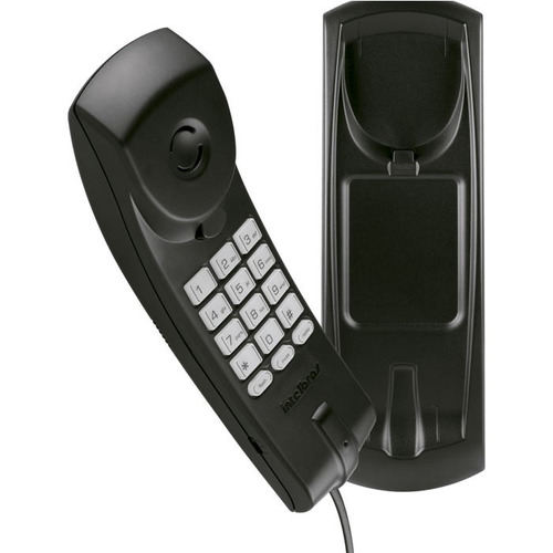 Telefone Gôndola Preto Intelbras Tc 20 Slim Mesa Parede Fl