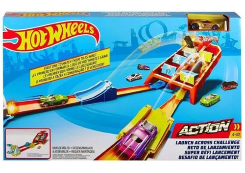 Hot Wheels - Torre de Choques Aéreos, pista para coches de juguete