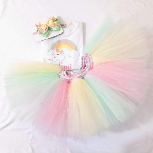 Tutu Y Body Remera Arcoiris