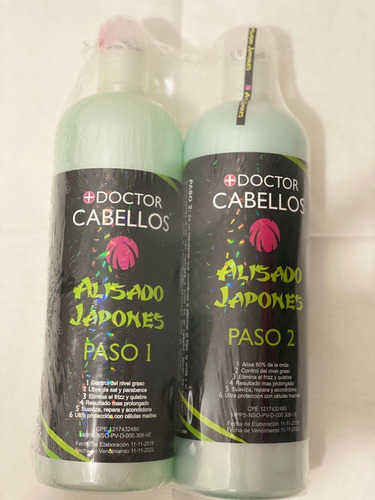 Alisado Japones Kit Litro + Shampo Docto - mL a $25