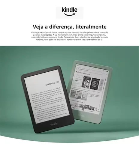 Novo Kindle 11 Gen 16gb Tela De 6 Polegadas Novo Lançamento