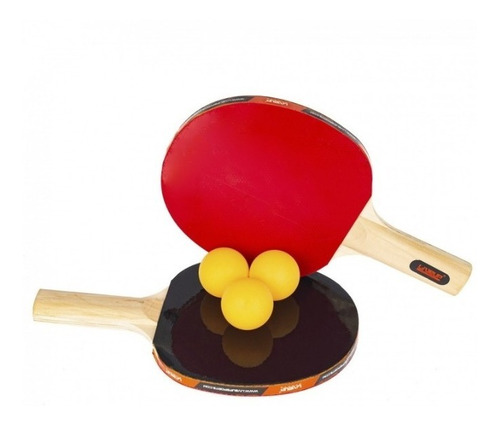 Kit Tenis De Mesa Ping Pong C/ 2 Raquetes E 3 Bolas