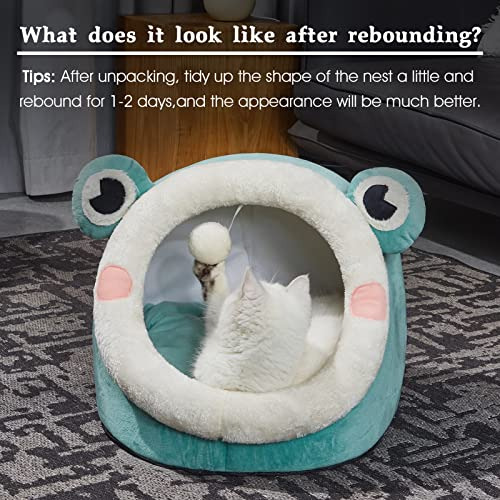 Cama Para Mascotas IglĂș De Terciopelo Para Gatos Y Perros