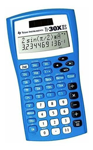Calculadora Cientifica Texas Instruments Ti-30x Iis, Azul