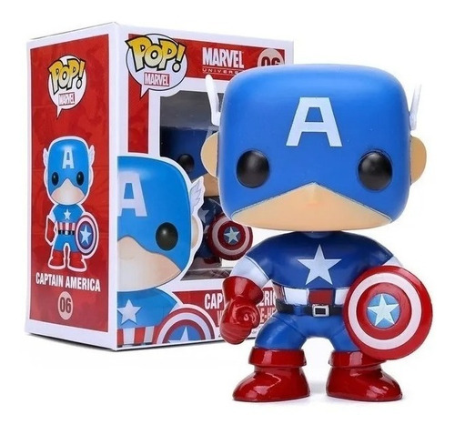 Funko Pop Marvel 06 Captain America - Jugueteria Boutique