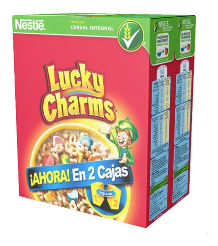 Cereal Lucky Charms Con 2 Piezas De 652 Grs