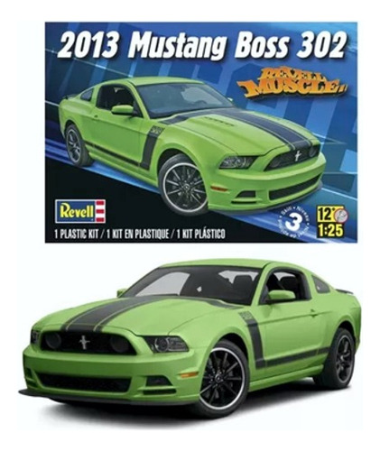 2013 Mustang Boss 302  Escala 1/25 Revell 854187
