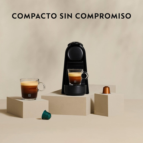 Cafetera Nespresso Essenza Mini Color Rojo y Espumador de Leche