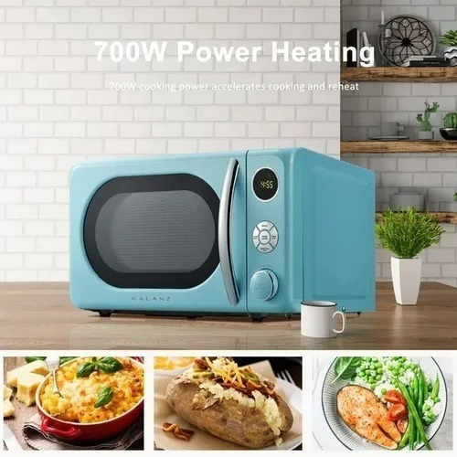 Horno Microondas Galanz Retro 0.7 Cu. Ft. 700v Color Azul