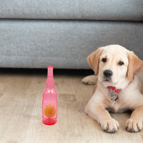 Juguete Para Perros Con Forma De Botella De Agua Para Rojo L