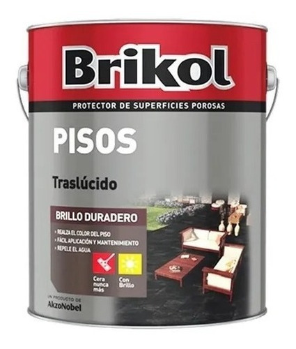 Brikol Pisos Impermeabilizante Traslúcido X 1 Lt Mapache