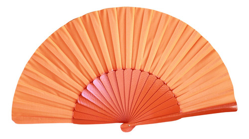 Abanicos Pericones Flamencos De Madera 32cm Colores! Color Naranja Color