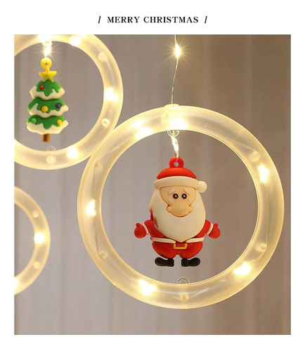 1 Lámpara De Decoración Navideña Led Luz Navideña Usbduy56
