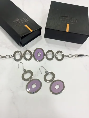 Pulsera Y Zarcillo Lotus Dama